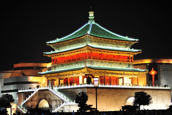 西安钟楼夜景